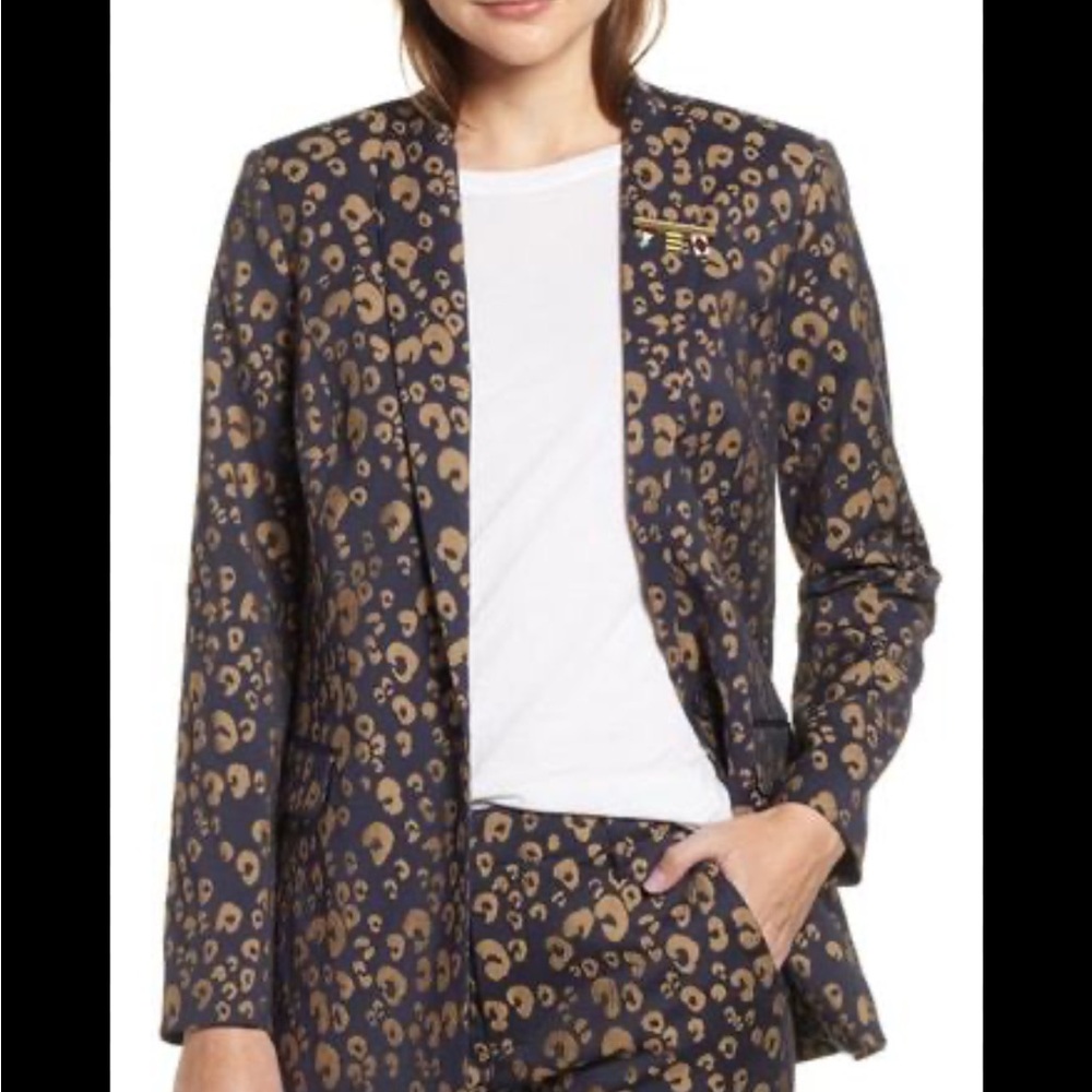 Maison Scotch & Soda, Stretch Jacquard Tailored Blazer, Day and Night look.